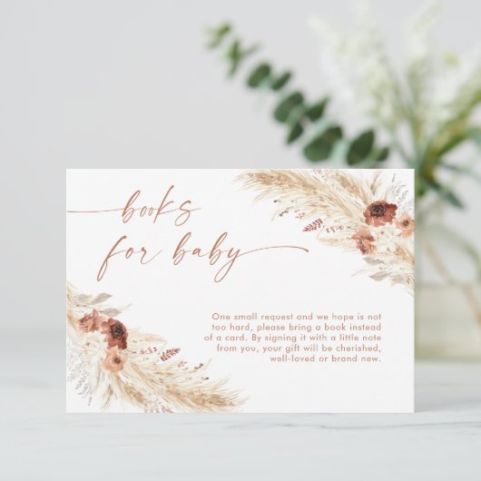 Boeken voor de Kaart van het Verzoek van de Baby | (Staand voorkant)