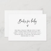 Boeken voor de Kaart van het Verzoek van de Baby s (Voorkant / Achterkant)