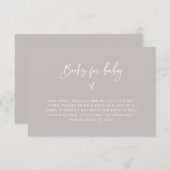 Boeken voor de Kaart van het Verzoek van de Baby s (Voorkant / Achterkant)