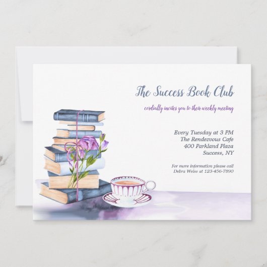 Boeken voor de uitnodiging tot het lezen van boeke (Voorkant)