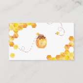 Boeken voor de waterverf van baby showers honingbi informatiekaartje (Achterkant)