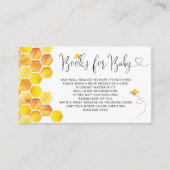 Boeken voor de waterverf van baby showers honingbi informatiekaartje (Voorkant)