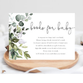 Boeken voor een Baby, geslachtsneutraal baby showe Informatiekaartje