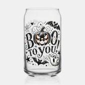 Boeken voor Halloween Blikvorm Glas (Achterkant)