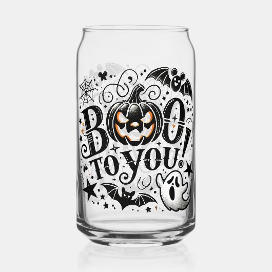 Boeken voor Halloween Blikvorm Glas (Achterkant)