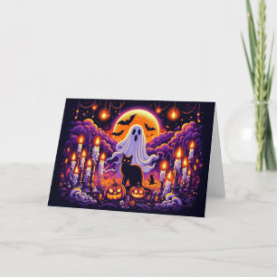 Boeken voor Halloween Kaart