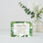 boeken voor het aanvragen van baby tropische blade informatiekaartje (Staand voorkant)