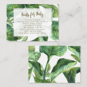 boeken voor het aanvragen van baby tropische blade informatiekaartje (Voorkant / Achterkant)