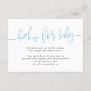 Boeken voor het baby, Creative Blue Bell Manuscrip Informatiekaartje