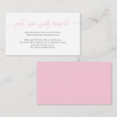 Boeken voor het baby, Creative Pink en Grijs Manus Informatiekaartje (Voorkant / Achterkant)