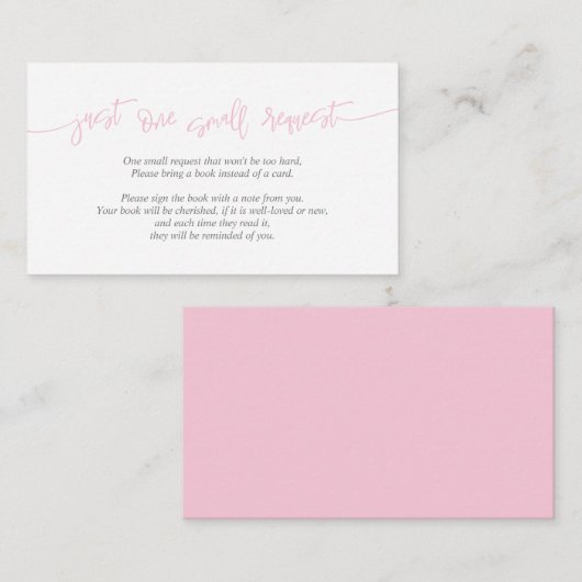 Boeken voor het baby, Creative Pink en Grijs Manus Informatiekaartje (Voorkant / Achterkant)