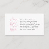 Boeken voor het baby, Creative roze en grijs Manus Informatiekaartje (Voorkant)