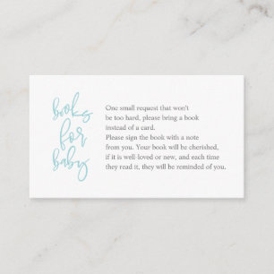 Boeken voor het baby, Creative tiffany grijs Manus Informatiekaartje