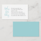 Boeken voor het baby, Creative tiffany grijs Manus Informatiekaartje (Voorkant / Achterkant)