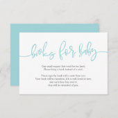 Boeken voor het baby, Creative Tiffany Manuscript Informatiekaartje (Voorkant / Achterkant)