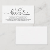 Boeken voor het baby, HandZwart Manuscript Informatiekaartje (Voorkant / Achterkant)