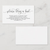 Boeken voor het baby, HandZwart Manuscript Informatiekaartje (Voorkant / Achterkant)