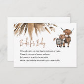 Boeken voor het Baby Heilige Koe Rustisch Boerderi Informatiekaartje (Voorkant / Achterkant)