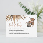 Boeken voor het Baby Heilige Koe Rustisch Boerderi Informatiekaartje (Staand voorkant)