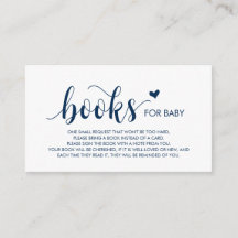 Boeken voor het baby, Modern Rustic Navy Blue Scri
