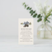 Boeken voor het Baby shower Baby Beren Informatiekaartje (Staand voorkant)