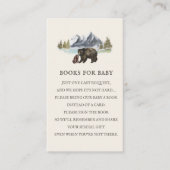 Boeken voor het Baby shower Baby Beren Informatiekaartje (Voorkant)