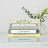Boeken voor het Baby shower Kaart (Staand voorkant)