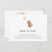 Boeken voor het Eenvoudige Moderne Baby shower van Informatiekaartje (Voorkant / Achterkant)