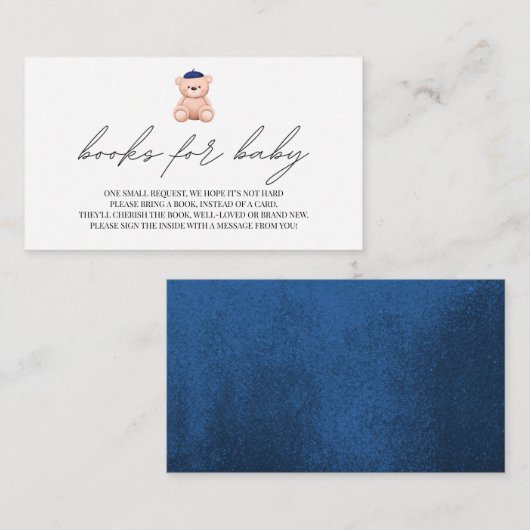 Boeken voor het Franse baby shower Baby Bonjour Be Informatiekaartje (Voorkant / Achterkant)