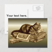 Boeken voor het lezen van keukengerei briefkaart (Voorkant / Achterkant)