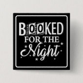 Boeken voor het nachtkwadraat vierkante button 5,1 cm (Voorkant)