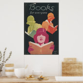 Boeken voor iedereen Vintage Poster 1920s (Keuken)
