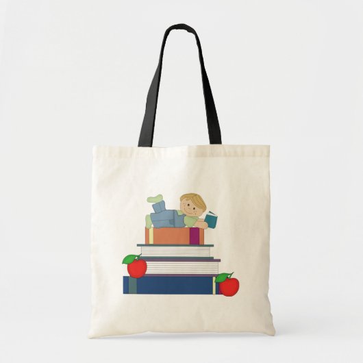Boeken voor jongens tote bag (Voorkant)
