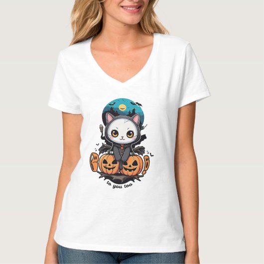 Boeken voor jou ook | Schattigee Cat Bat Wings & P T-shirt (Voorkant)
