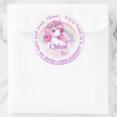 Boeken voor kinderen, kinderen ronde sticker (Tas)