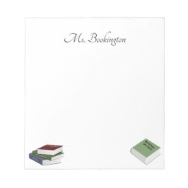 Boeken voor leraren notitieblok