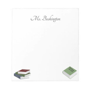 Boeken voor leraren notitieblok