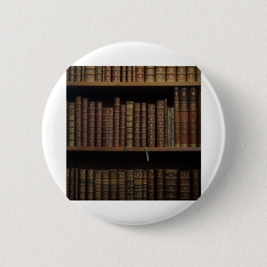 boeken voor oude boekenbibliotheek ronde button 5,7 cm (Voorkant)