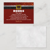 Boeken voor Santa Baby shower Aanvraag Informatiekaartje (Voorkant / Achterkant)