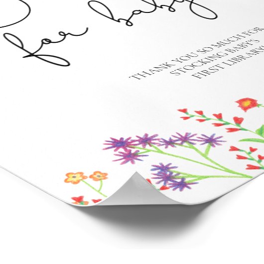 Boeken voor wilde baby poster (Hoek)