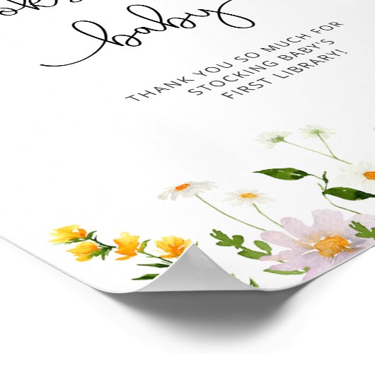 Boeken voor wilde baby poster (Hoek)