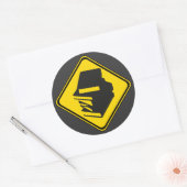 Boeken vooruit! ronde sticker (Envelop)