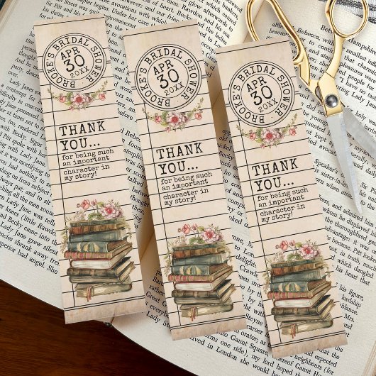 Boeken Vrijgezellenfeest DIY Cut Bladwijzer Favor Kaart