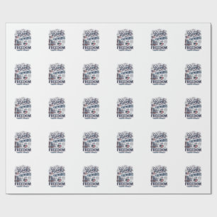 Boeken Vuurwerk en Vrijheid Patriottisch Lezer Shi Cadeaupapier