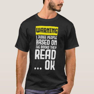 Boeken Waarschuwing Ik oordeel mensen op basis van T-shirt