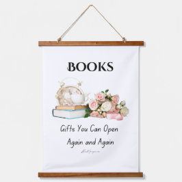 Boeken Wandtapijt Hangend Wandkleed