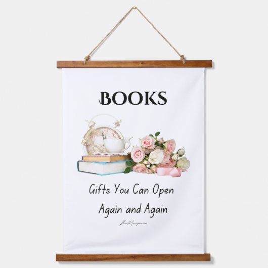 Boeken Wandtapijt Hangend Wandkleed (Voorkant)