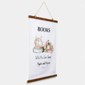 Boeken Wandtapijt Hangend Wandkleed (Gebogen)