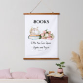 Boeken Wandtapijt Hangend Wandkleed (Slaapkamer)