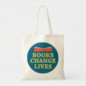 Boeken wijzigen levens tote bag (Voorkant)